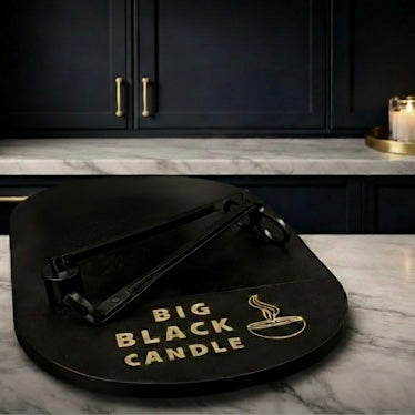 Big Black Decorative Plate